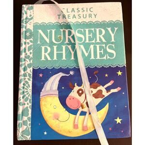 Nursery Rhymes BOOK Childrens Family HC Classic Treasury 383p Poetry Poems Good